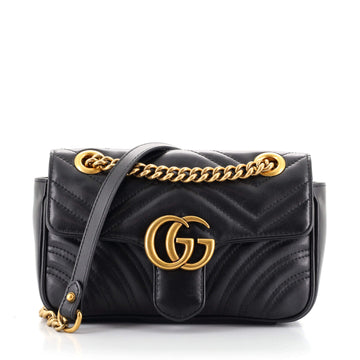 Gucci GG Marmont Flap Bag Matelasse Leather Mini