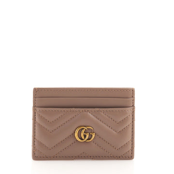 Gucci GG Marmont Card Holder Matelasse Leather