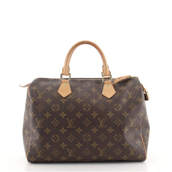 Louis Vuitton Speedy Handbag Monogram Canvas 30