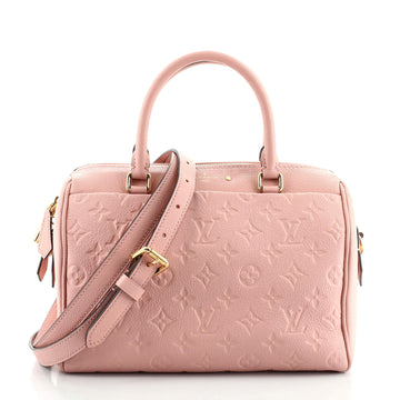 Louis Vuitton Speedy Bandouliere Bag Monogram Empreinte Leather 25