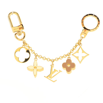 Louis Vuitton Fleur de Monogram Bag Charm and Key Holder Resin and Brass