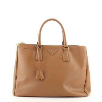 Prada Double Zip Lux Tote Saffiano Leather Large