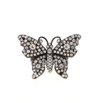 Gucci Butterfly Ring Crystal and Metal