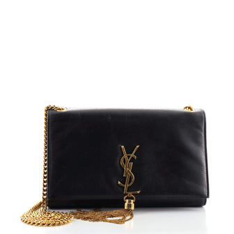 Saint Laurent Classic Monogram Tassel Crossbody Bag Leather Medium