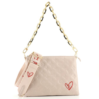 Louis Vuitton Coussin Bag Limited Edition Fall in Love Monogram Embossed Lambskin PM
