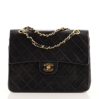 Chanel Vintage Square CC Flap Bag Quilted Lambskin Medium