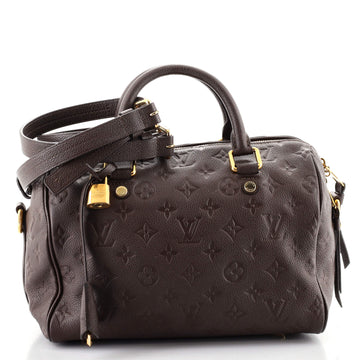 Louis Vuitton Speedy Bandouliere Bag Monogram Empreinte Leather 25