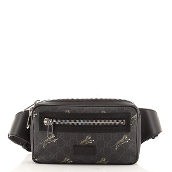 Gucci Soft Zip Belt Bag Printed GG Coated Canvas Small