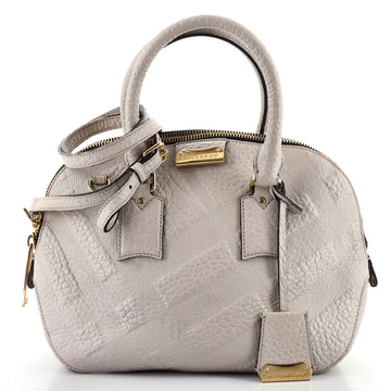 Burberry Orchard Bag Check Embossed Leather Small