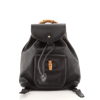 Gucci Vintage Bamboo Backpack Leather Mini