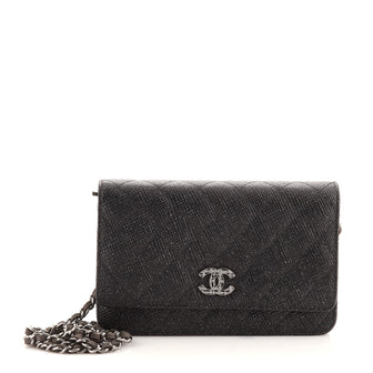 Chanel Paris-Salzburg Wallet on Chain Quilted Iridescent Calfskin