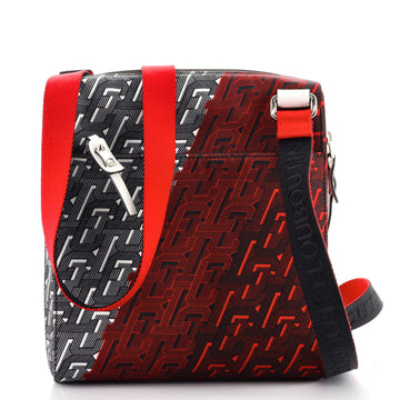 Christian Louboutin Benech Reporter Bag Printed Nylon Medium