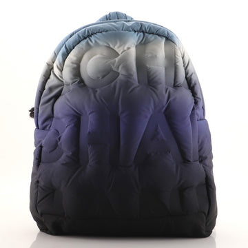Chanel Doudoune Backpack Embossed Nylon Medium