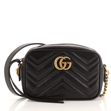 Gucci GG Marmont Shoulder Bag Matelasse Leather Mini