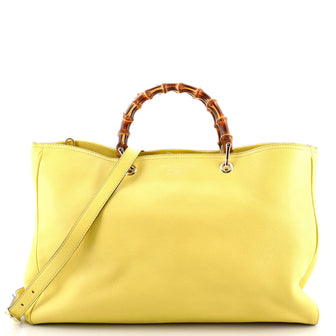 Gucci Bamboo Shopper Tote Leather Large