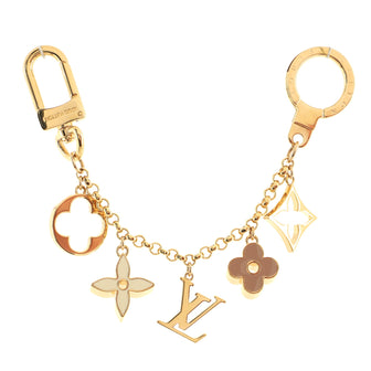 Louis Vuitton Fleur de Monogram Bag Charm and Key Holder Resin and Brass