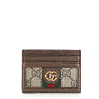Gucci Ophidia Card Holder GG Coated Canvas