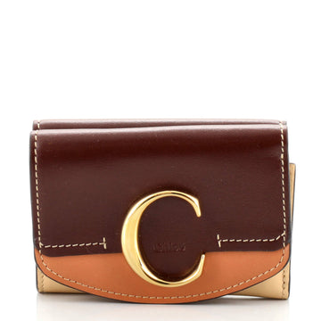 Chloe C Trifold Wallet Leather Mini