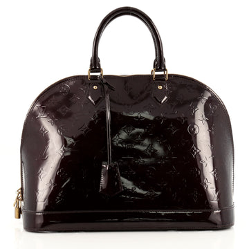 Louis Vuitton Alma Handbag Monogram Vernis GM
