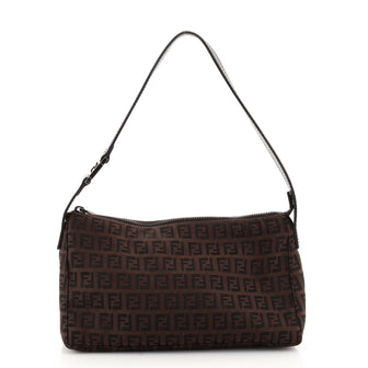 Fendi Pochette Shoulder Bag Zucchino Canvas Medium
