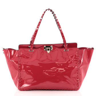 Valentino Rockstud Tote Soft Patent Medium