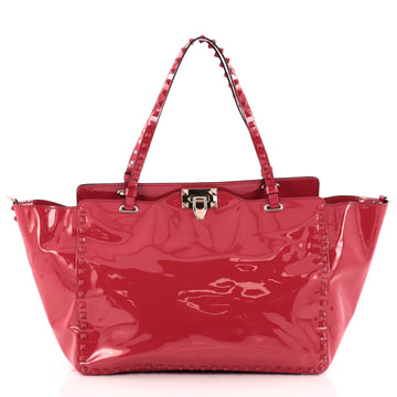 Valentino Rockstud Tote Soft Patent Medium