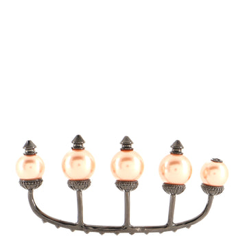 Gucci Multi-Finger Ring Metal with Faux Pearl