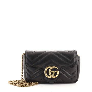 Gucci GG Marmont Flap Bag Matelasse Leather Super Mini