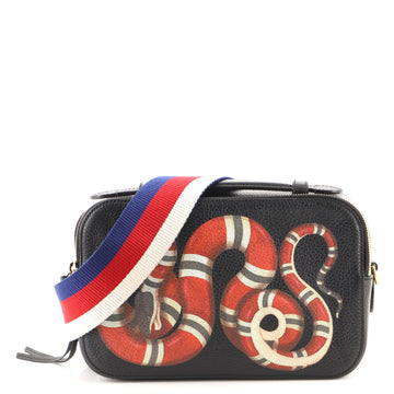 Gucci Animalier Top Handle Camera Bag Printed Leather Medium