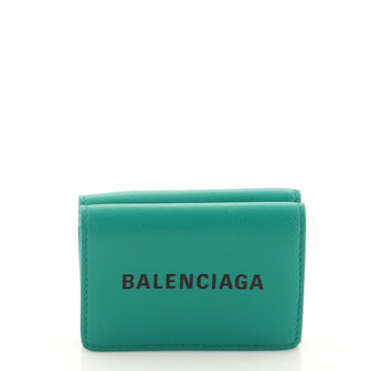 Balenciaga Everyday Trifold Wallet Leather Mini
