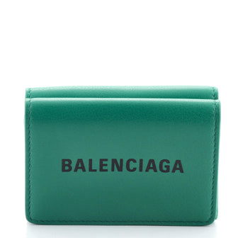 Balenciaga Everyday Trifold Wallet Leather Mini