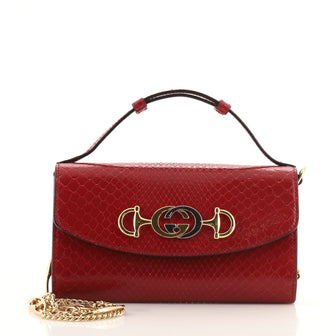 Gucci Zumi Shoulder Bag Python Mini