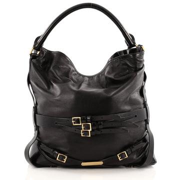 Burberry Bridle Gosford Hobo Leather Medium