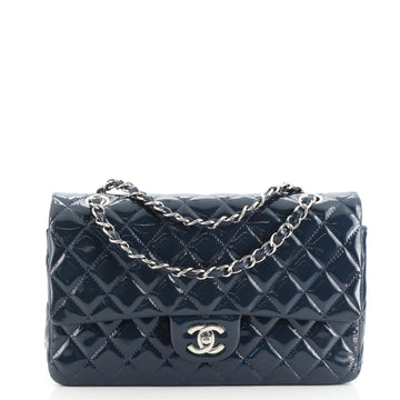 Chanel Classic Double Flap Bag Quilted Patent Medium