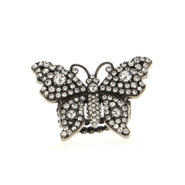 Gucci Butterfly Ring Crystal and Metal