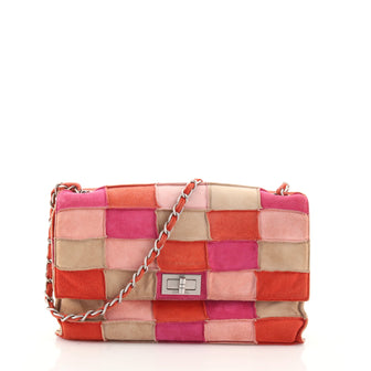 Chanel Reissue Flap Bag Suede Patchwork Medium