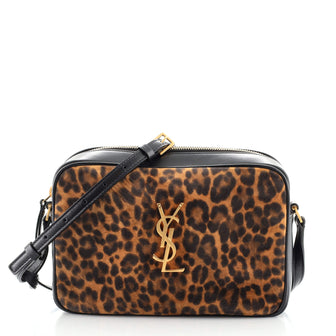 Saint Laurent Lou Camera Bag Printed Suede and Leather Small