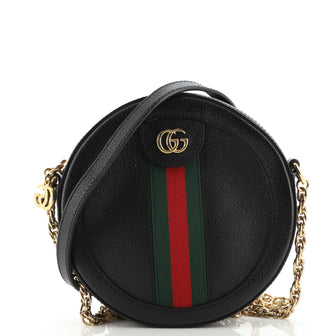 Gucci Ophidia Round Shoulder Bag Leather Mini