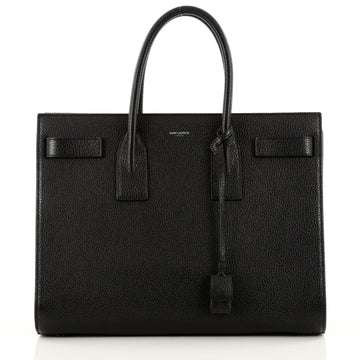 Saint Laurent Sac De Jour Handbag Leather Large