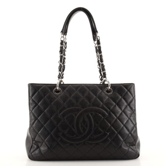 Chanel Grand Shopping Tote Quilted Caviar