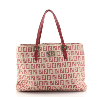 Fendi Vintage Shopping Tote Zucchino Canvas Small
