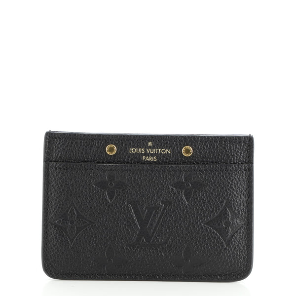 Louis Vuitton LV Monogram Empreinte Leather Card Case - Black Wallets,  Accessories - LOU781011