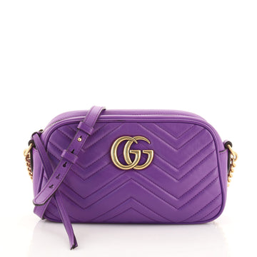Gucci GG Marmont Shoulder Bag Matelasse Leather Small