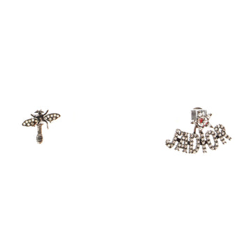 Christian Dior J'Adior Bee Stud Earrings Metal with Crystals