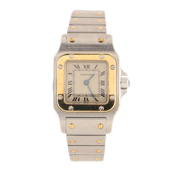 Cartier Santos de Cartier Galbee Quartz Watch Stainless Steel and Yellow Gold 24