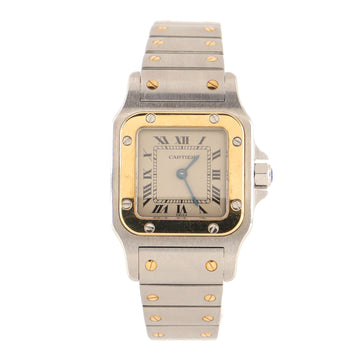Cartier Santos de Cartier Galbee Quartz Watch Stainless Steel and Yellow Gold 24