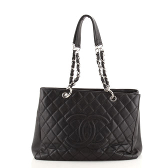 Chanel Grand Shopping Tote Quilted Caviar