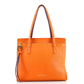 Salvatore Ferragamo Amy Tote Pebbled Leather Medium