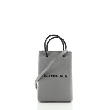 Balenciaga Shopping Phone Holder Leather