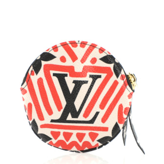 Louis Vuitton Round Coin Purse Limited Edition Crafty Monogram Giant